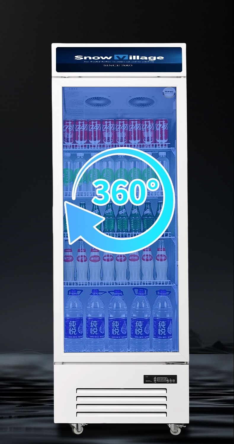 Priamy chladiaci systém s asistovanou cirkuláciou vzduchu pre rovnomernejšiu teplotu skrinky